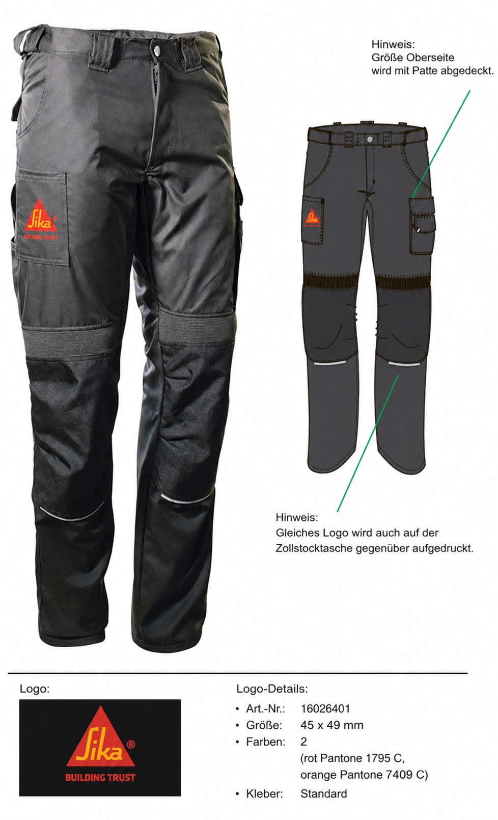 buddy worker flex Bundhose, anthrazit