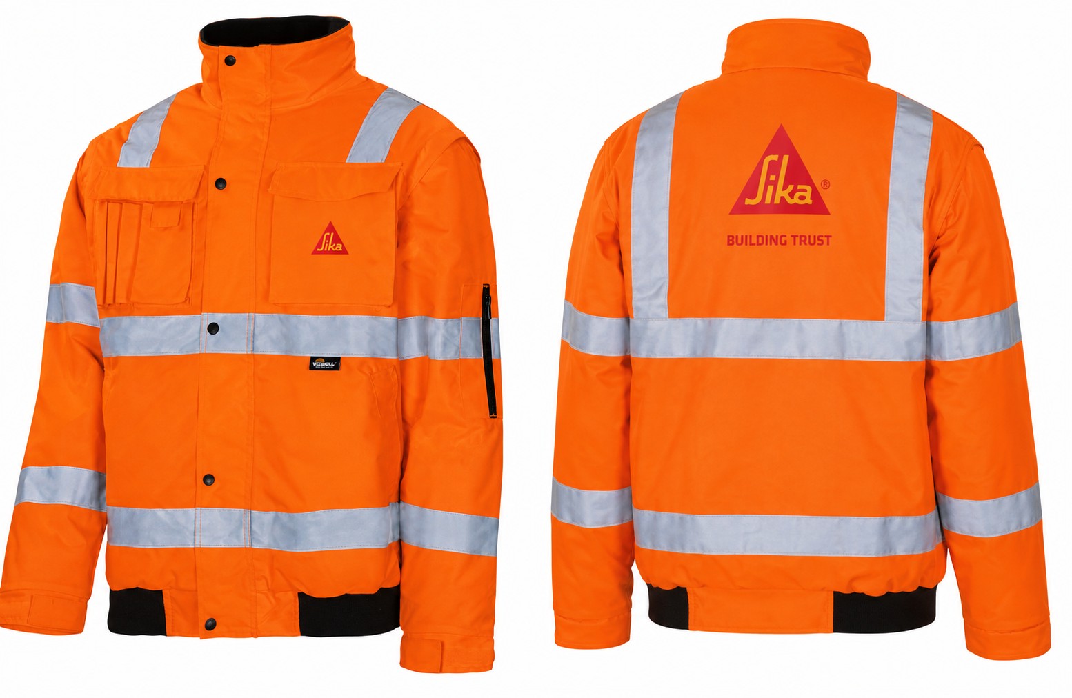 H.Piloten Warnschutz Jacke, VW60C, mit Transfer "sika"