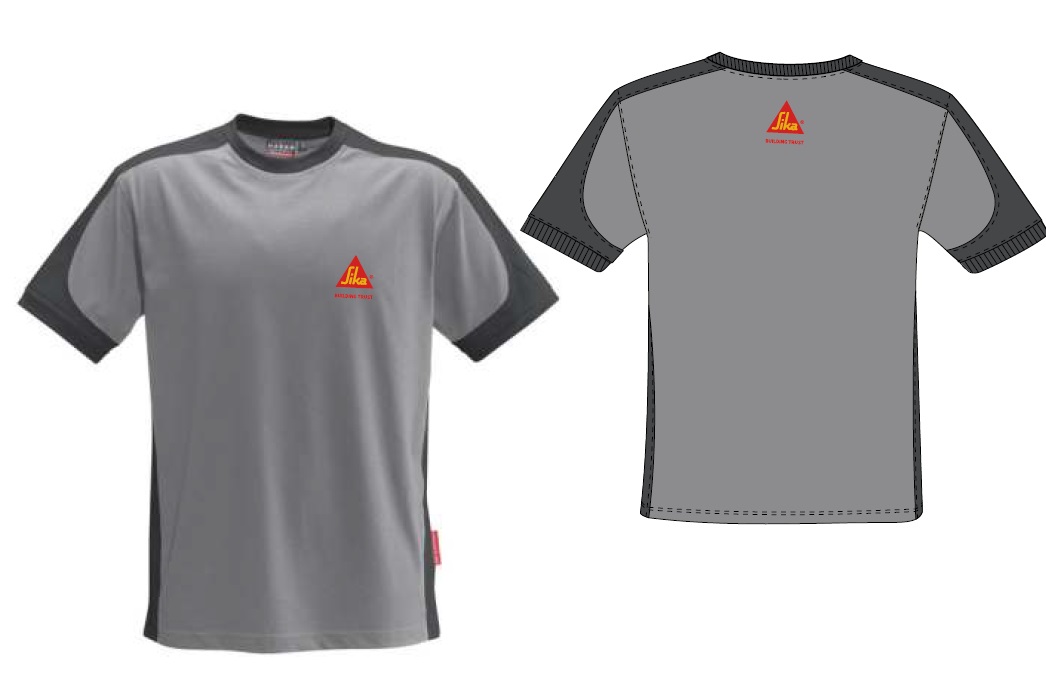 H. T-Shirt, 1/2 Arm, 290 HAKRO, mit Transfer "Sika"